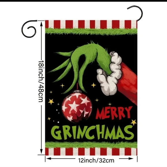 Set- Grinch Garden Flag Set - Picture 4 of 5